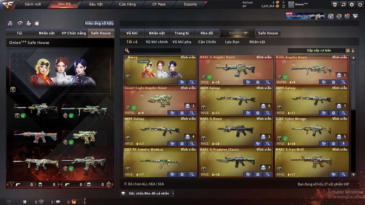 shop acc cf uy tin gia re